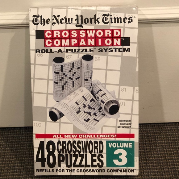 NEW YORK TIMES CROSSWORD COMPANION ROLL-A-PUZZLE SYSTEM & VOL 3 UNOPENED - Picture 2 of 14